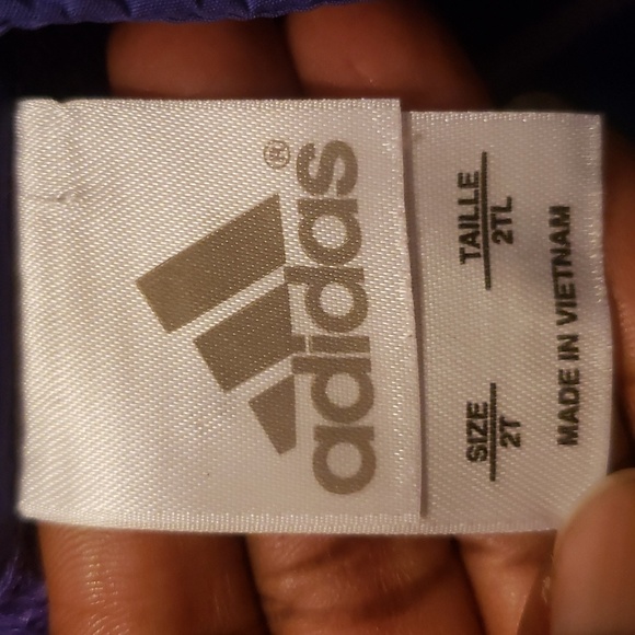 Adidas Girls Purple Jacket - Picture 3 of 12